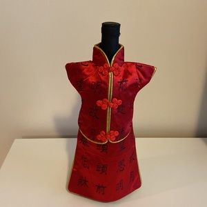 Asian Dress Wine Bottle Cover